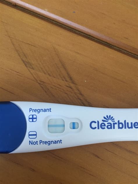 Faint positive line on clear blue pregnancy test. This is why a positive pregnancy test result will mean you are almost certainly pregnant. However, in rare instances, you can get a false positive from: a recent pregnancy (e.g. after miscarriage, recent birth or termination) some rare ovarian cysts. certain medications containing the hCG hormone, like some fertility treatments. 