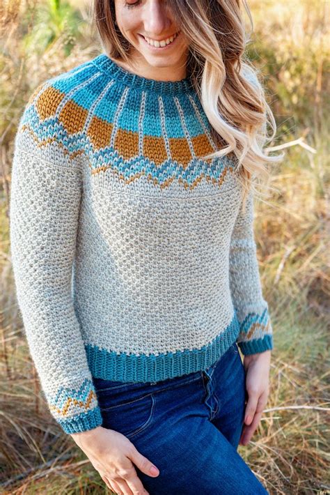 Fair Isle Crochet Sweater Pattern