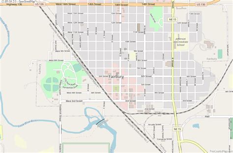 Fairbury Map - Nebraska, United States - Mapcarta