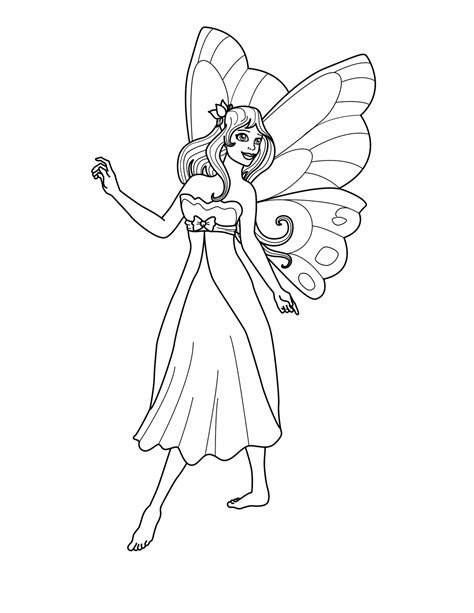 Fairies Coloring Pages Printable
