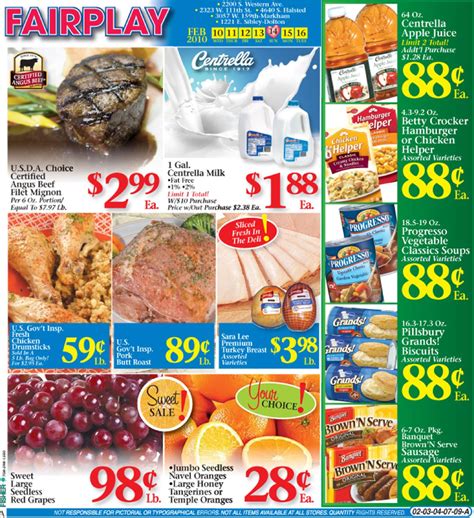 Fairplay ad. Your Weekly Ad has a new look where you can shop top deals and clip coupons. View New Weekly Ad. Find deals from your local store in our Weekly Ad. Updated each week, find sales on grocery, meat and seafood, produce, cleaning supplies, beauty, baby products and more. Select your store and see the updated deals today! 