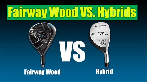 Fairway wood vs hybrid. Hybrids have a smaller clubhead than fairway woods but larger than traditional irons. They usually feature a lower center of gravity and a deeper face, making them easier to hit … 