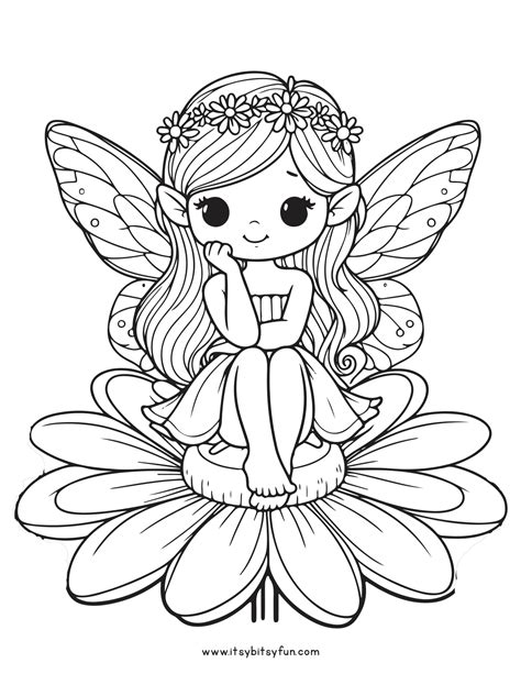Fairy Coloring Shee