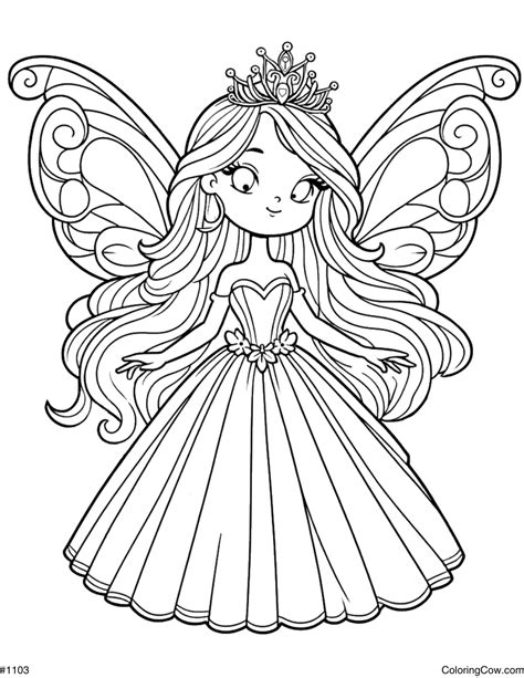 Fairy Princess Coloring Pictures