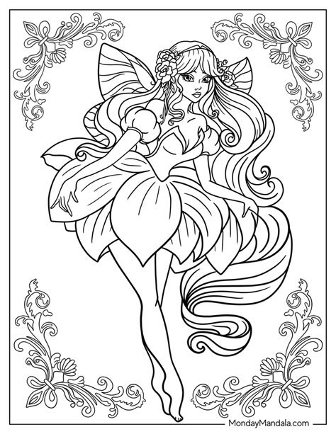 Fairy Princess Coloring Sheets