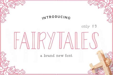 Fairy tale font adobe.  The font includes upper and lowercase characters, n...