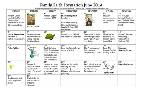 Faith Formation Calendars & Forms Mary Queen of Martyrs Catholic