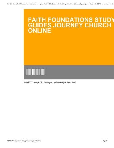 Faith foundations study guides journey church online. - Bmw 5 series diesel service and repair manual torrent.