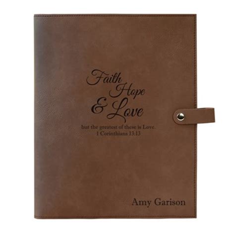 Read Faith Hope And Love Brown Large Book And Bible Cover By Anonymous