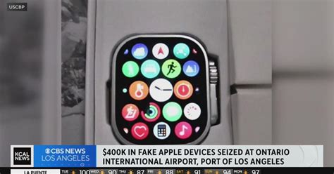 Fake Apple products worth $400K seized at Ontario Airport, L.A. Seaport