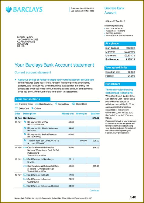 Fake Bank Statement Template Download Fresh Fake Bank Statement
