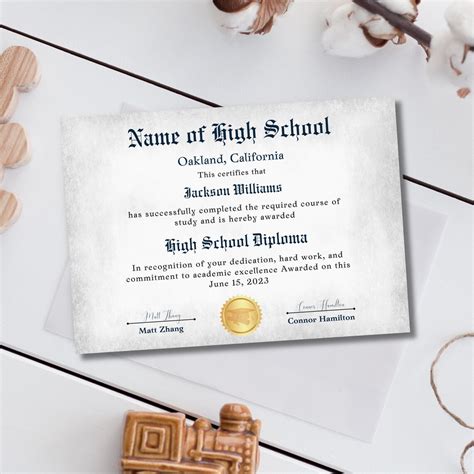 Fake Diploma Template D12