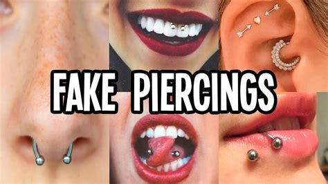 Fake Piercings The World