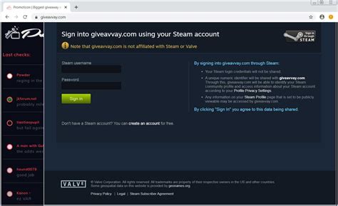 Fake Steam Skin Giveaway Site Steals your Login Credentials