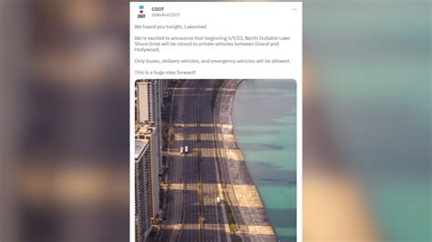 Fake city Twitter accounts falsely claim Lake Shore Drive is closing