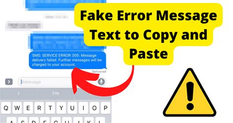 Fake error message text copy and paste. Step 2: Copy and Paste Code. First you must copy a code and paste it to Notepad. This is the code: x=msgbox ("Your Message Here", Button+Icon, "Your Title Here") 