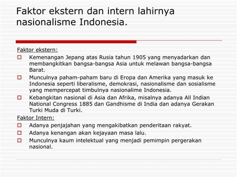 Faktor ekstern yang mendorong lahirnya pergerakan nasional indonesia adalah 【ուчиክовсωጽеξυχիф】