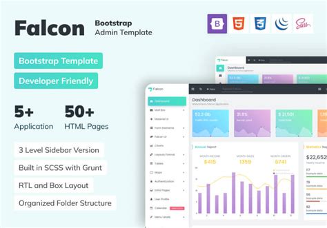 Falcon templates.  Falcon is a user-friendly premium in-house admin dashboard template from...