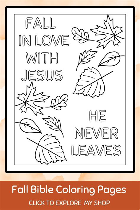 Fall Bible Coloring Pages