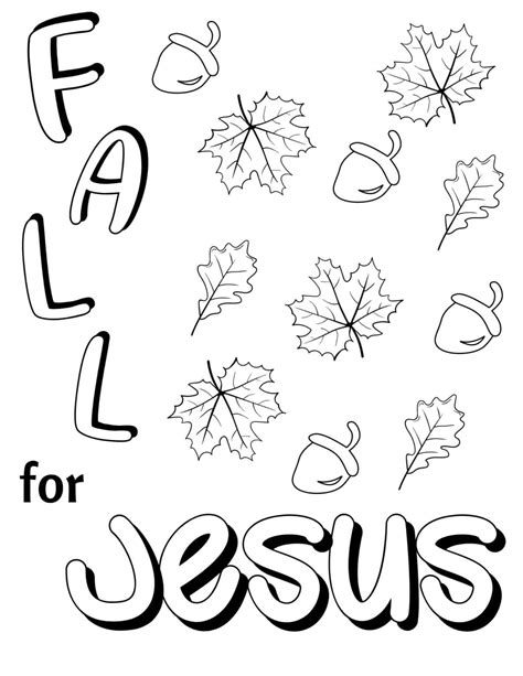 Fall Christian Coloring Sheets