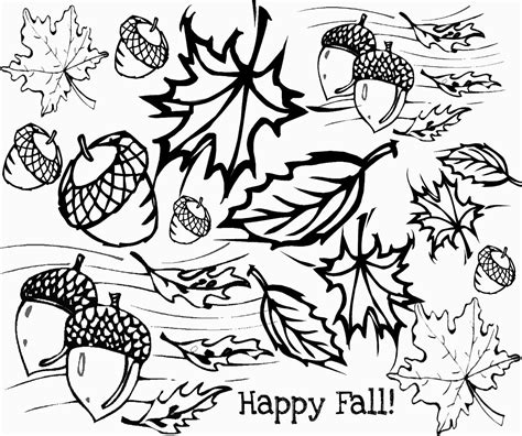 Fall Coloring Sheets Printable