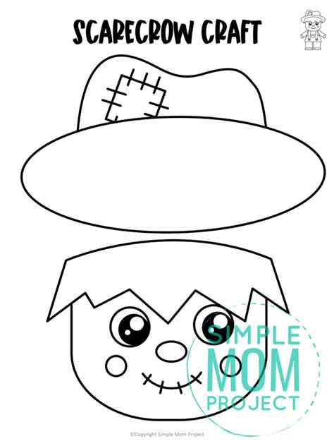 Fall Crafts Print your Paper Bag Scarecrow Template All Kids Network