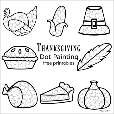 Fall Do A Dot Printables Thanksgiving Preschool Thanksgiving Coloring Pages Do A Dot