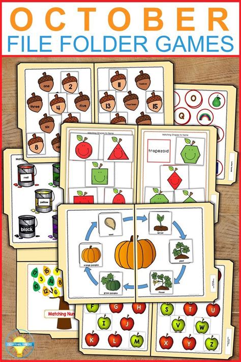 Fall File Folder Games Free Itsybitsyfun Com