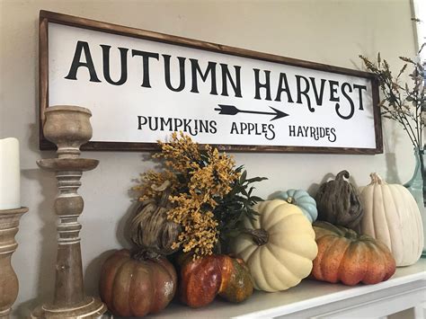 Fall Harvest Sign - Etsy