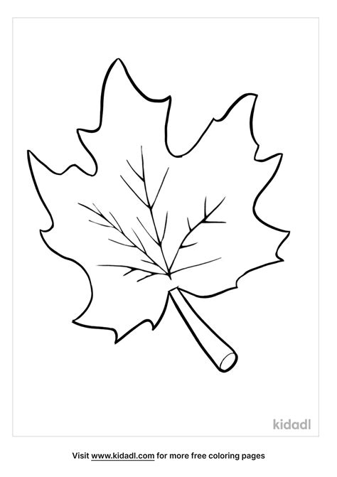 Fall Leaf Coloring Pages