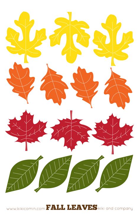 Fall Leaves Template To Prin