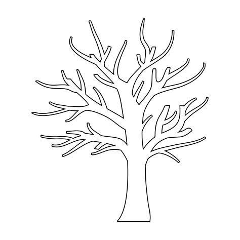 Fall Tree Outline