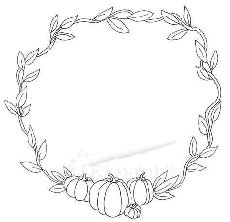 Fall Wreath Coloring Pages Kit!