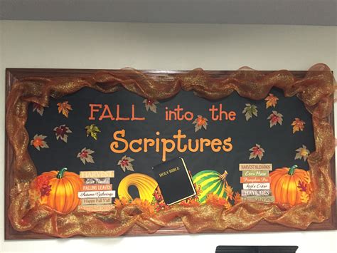 Fall church bulletin boards. Amazon.com: fall bulletin board. Skip to main content.us. ... Decorations Christian Fall Love with Jesus Bulletin Board Set Religious Tree Maple Leaf Pumpkin Harvest Cutout for Autumn Thanksgiving Sunday School Church Supply. 4.4 out of 5 stars 59. 400+ bought in past month. $19.99 $ 19. 99. 