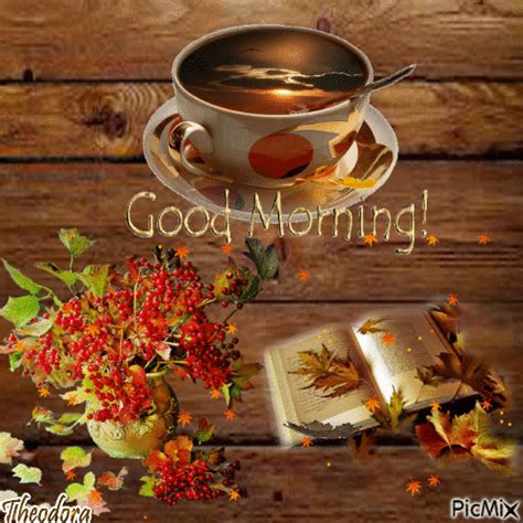Fall good morning gif. Oct 13, 2014 - LoveThisPic offers Good Morning pictures, photos & images, to be used on Facebook, Tumblr, Pinterest, Twitter and other websites. 