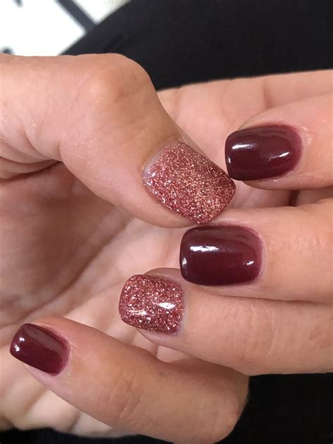 Fall sns nails designs. This elegant manicure features dark green accents, French tips, and small leaf details that decorate each nail in unique ways. The result is autumnal artwork that'll get you in the mood for fall ... 