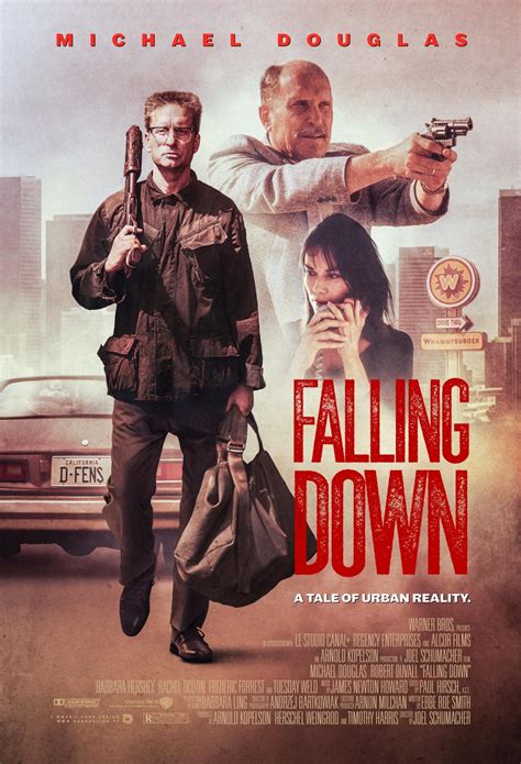 Falling Down (1993) On the day of his daughter’s birthday, William “D-Fens” Foster is trying to get to the home of his estranged ex-wife to see his daughter. His car breaks down, so he leaves his car in a traffic jam in Los Angeles and decides to walk..