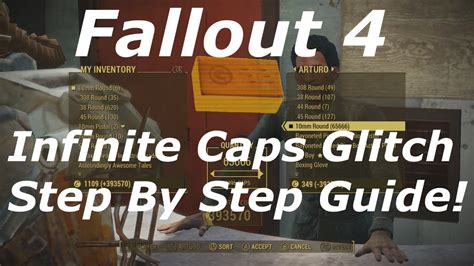 Fallout 4 caps glitch. Infinite Caps Glitch Exploit. In a settlement, put down a shop, use the item duplication glitch on it, then put it down once more. The recycled copy will transfer the … 
