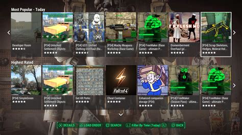 Fallout 4 ps4 mods list.  Check out our full lists of Item Codes, Weapo...