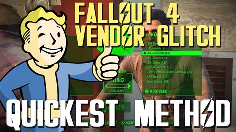 Fallout 4 vendor glitch 2023. Infinite Caps Glitch Exploit. In a settlement, put down a shop, use the item duplication glitch on it, then put it down once more. The recycled copy will transfer the caps to your settlement. Showing 1 - 12 of 12 comments. 
