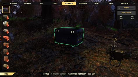 Fallout 76 CAMP: plan locations and storing junk