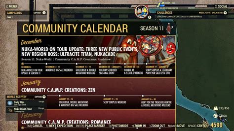 Fallout 76 Community Calendar