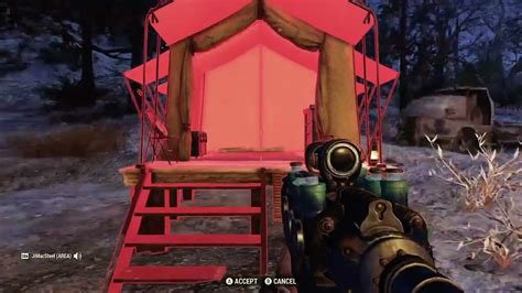 Fallout 76: How to Place Survival Tent. After finishing this process, you should be able to see your small C.A.M.P. machine in front of you. It’s important to remember that in Fallout 76, your C.A.M.P. cannot be moved to just any location. It must be situated at a sufficient distance from obstacles and other constructed areas.. 