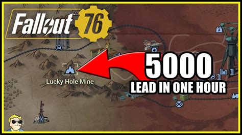 The Lucky Hole Mine Lucky Hole Mine is located at the BOTTOM of your map in between the Savage Divide and the Cranberry Bog. This particular mine contains an absolute TON of Lead (and Crystal) for you to finally have enough to support all that heavy ammo you've been chewing through.. 