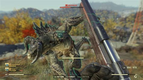 Fallout 76 make friends with a deathclaw. Fallout 4 > Guides > Doodlemuffins's Guides . 224 ratings. Big List of Companion Likes and Dislikes. By Doodlemuffins. A list of what actions raise or lower your companion affinity with each different companion. ... Take Deathclaw Egg from Nest in The Devil's Due. Play along with Sheriff Hawk or tell him he's a dumb robot in Dry Rock Gulch. 