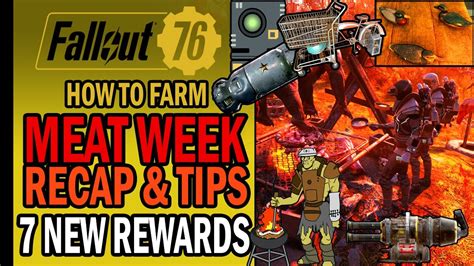 Fallout 76 meat week. Unfortunately Meat Week events can be confusing for beginners. You don't get explicit instructions, so I put together a guided walkthrough on how to do the e... 