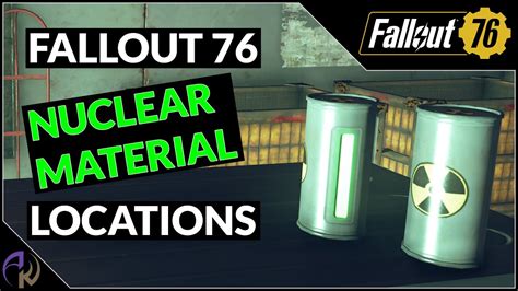 Fallout 76 nuclear material. Firm details on Fallout 76's nuclear weapons are currently limited, though Bethesda briefly detailed core mechanics at its E3 2018 showcase. Firstly, it recommends pursuing nukes as a team rather ... 