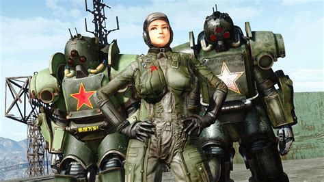 Fallout chinese power armor. The Chinese Stealth Armor is an advanced camouflage suit that uses light reflectors to render the wearer nearly invisible while crouching. While wearing it, the player can bypass enemies... 
