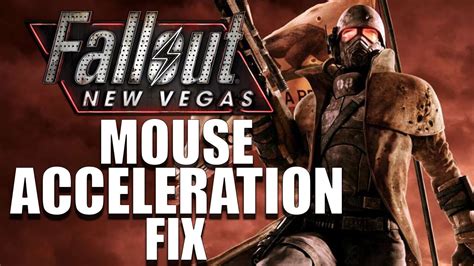 Mouse acceleration Fallout New Vegas fix. I've wanted to play FNV again but I'm having a bug where if I tab out of the game to any other screen, the mouse acceleration for the loading screen becomes way too high and the only fix is to restart the game. I've tried the fallout.ini fix with adding those 4 lines to it. . 