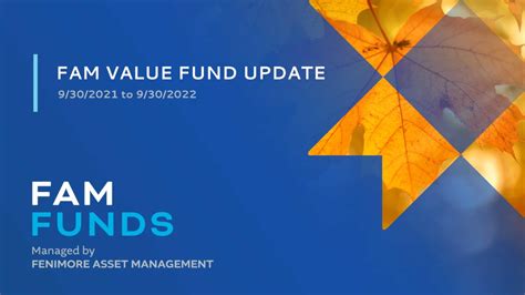 Fam value fund. Things To Know About Fam value fund. 